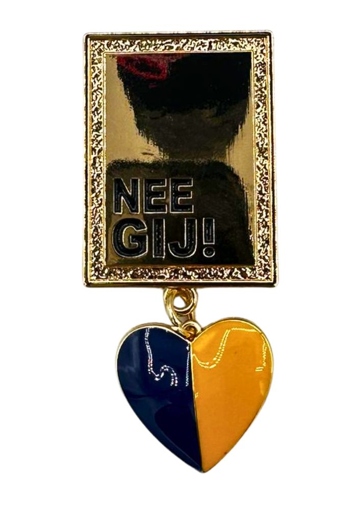 Nee Gij Blauw/Geel Broche - Festivales