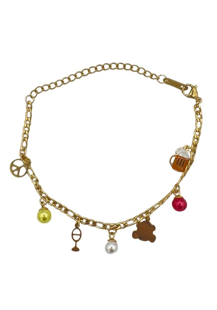 Oeteldonk Armband Bedeltjes - Premium RVS Goud - Festivales