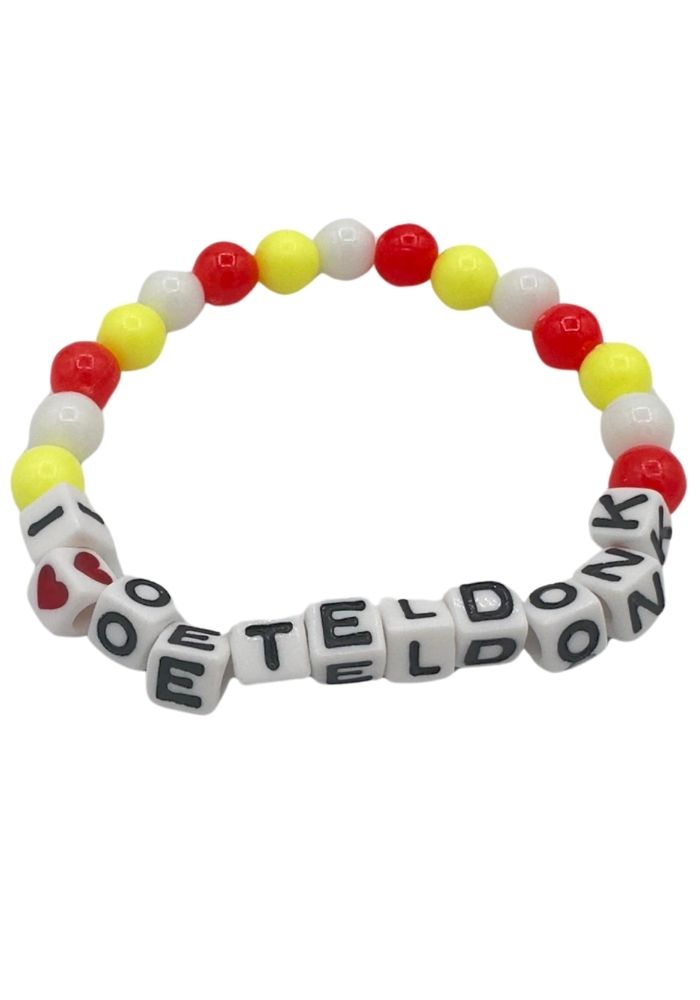 Oeteldonk armband kralen voorkant