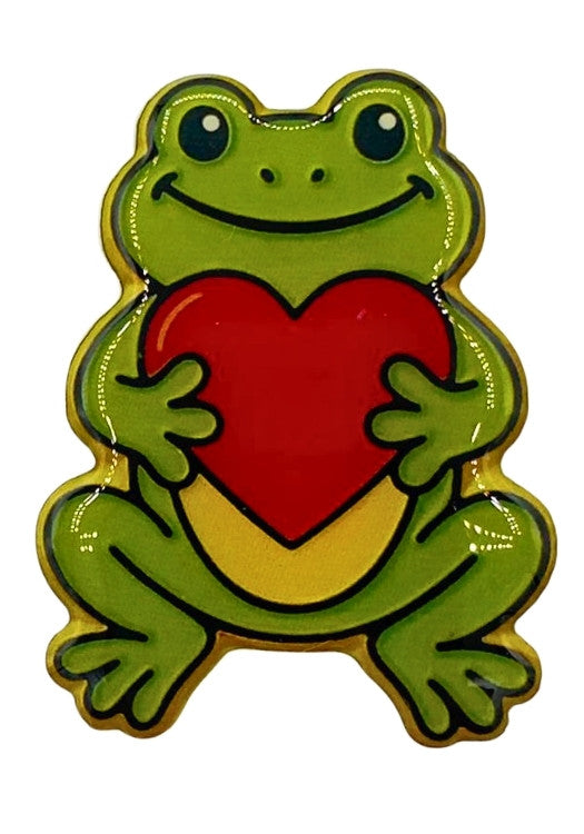 Oeteldonk Pin Kikker LED Hartje - Festivales