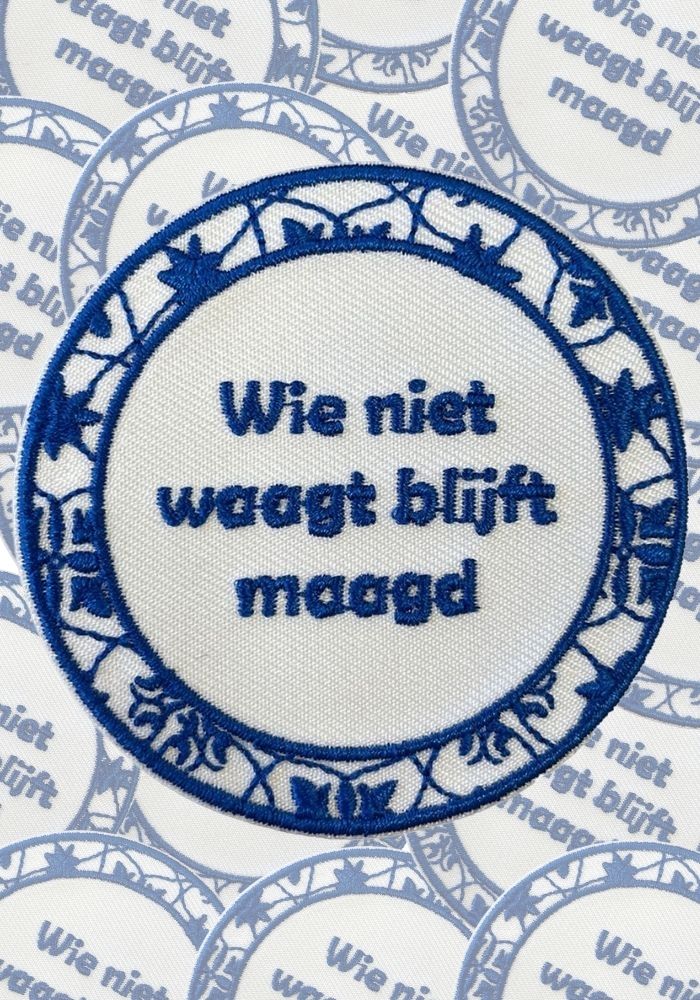 Tegeltje Wie Niet Waagt - Carnavals Embleem - Festivales