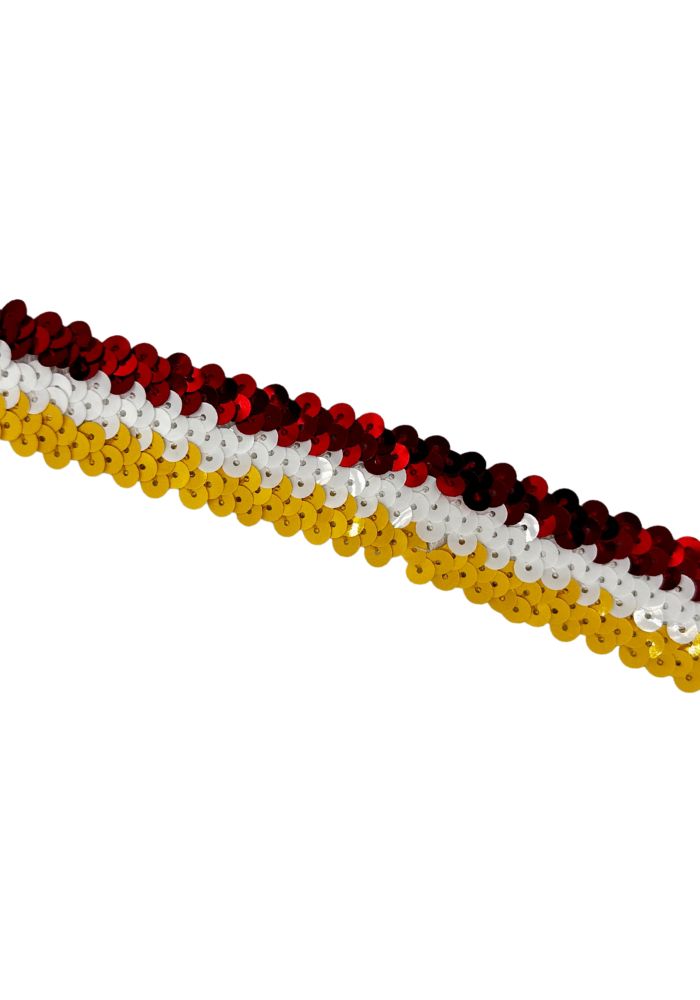 Oeteldonk Fourniturenband Pailletten 2,5m - Festivales