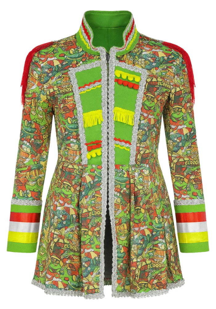 Oeteldonk jasje - Dames - Kikker Print - Festivales