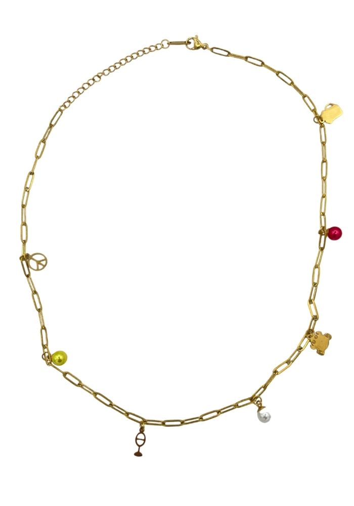 Oeteldonk Ketting Bedeltjes - Premium RVS Goud - Festivales