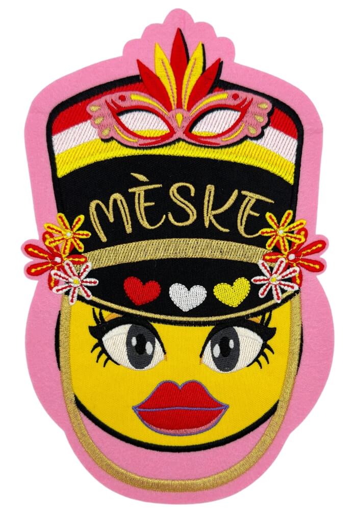 Meske Emoji Roze - Oeteldonk Rugembleem - Festivales