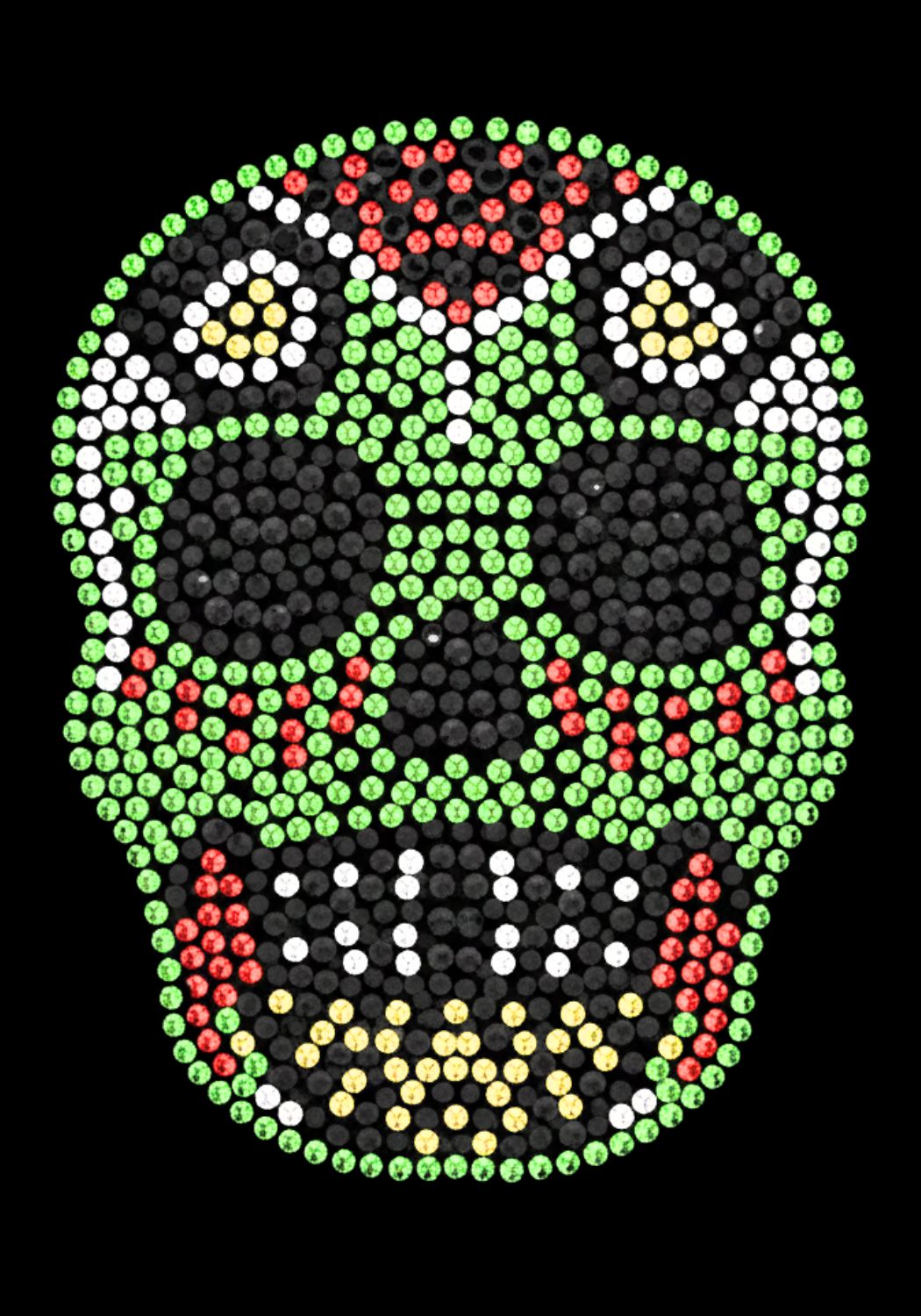 Strass Embleem - Skull - Festivales