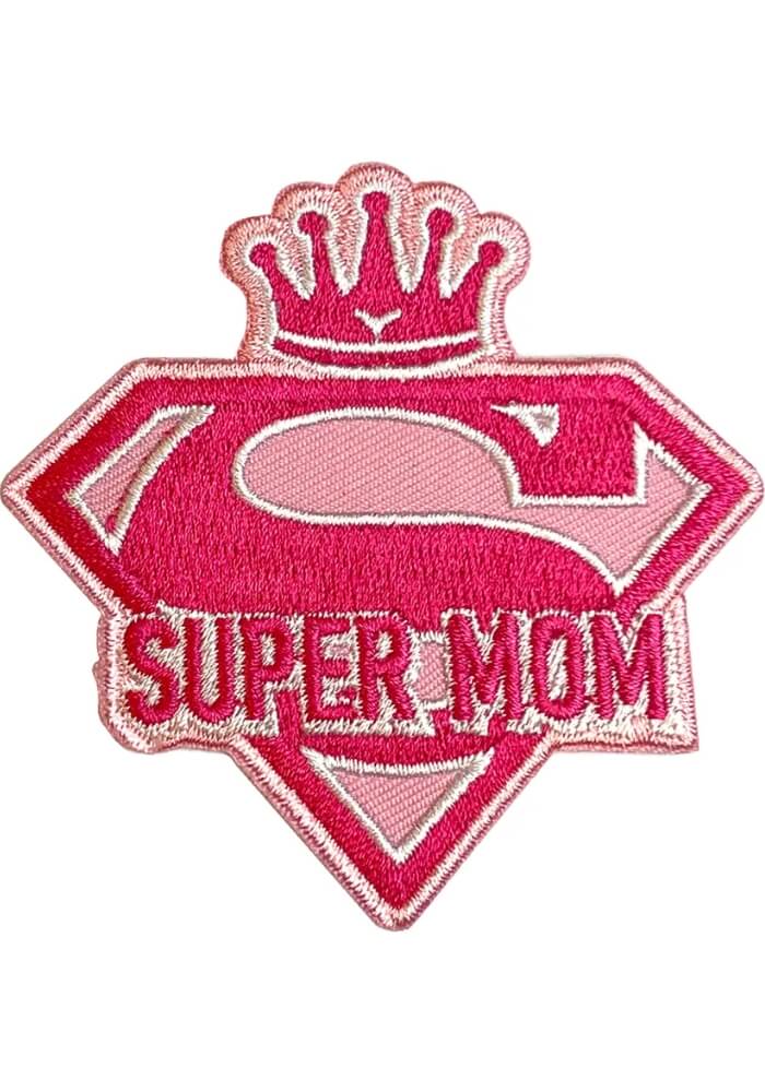 Super Mom Hero Roze - Carnavals Embleem - Festivales