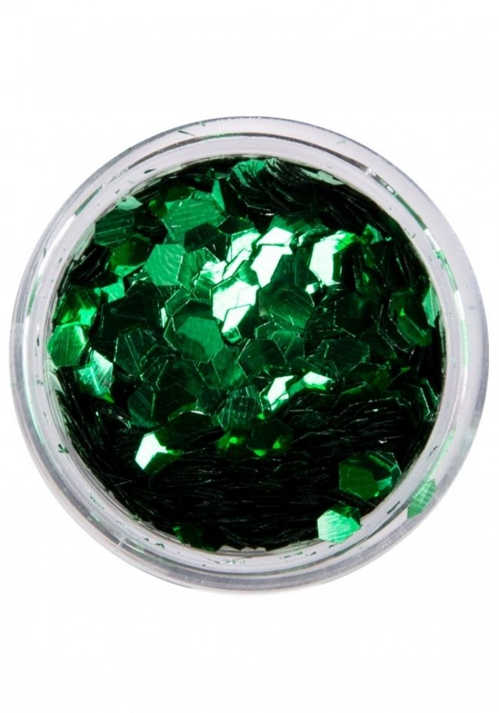 PXP Biodegradable Chunky Glitters 2.5gr Forest Green - Festivales