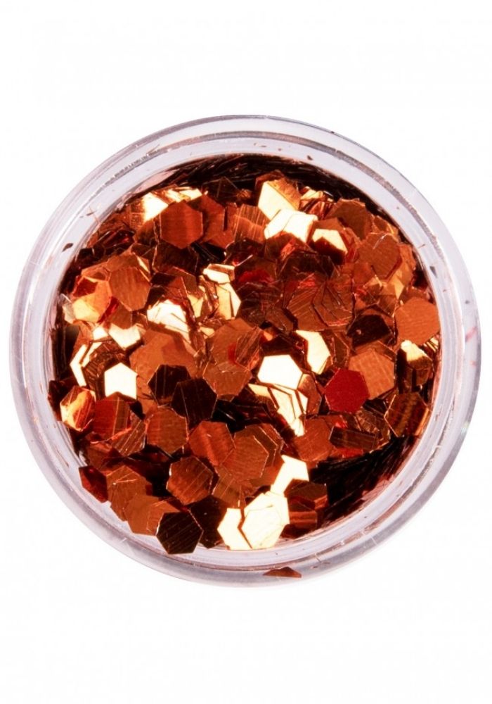 PXP Biodegradable Chunky Glitters 2.5gr Copper Orange - Festivales