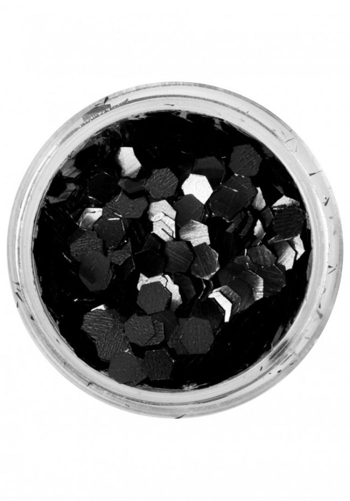 PXP Biodegradable Chunky Glitters 2.5gr Pitch Black - Festivales