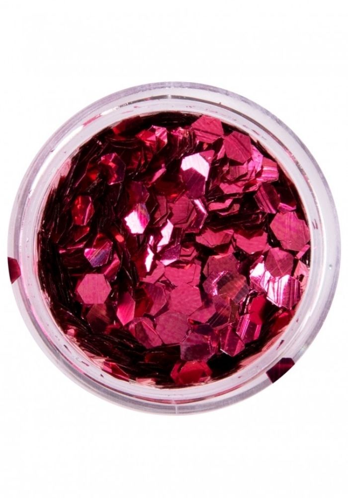 PXP Biodegradable Chunky Glitters 2.5gr Rose Bengal - Festivales