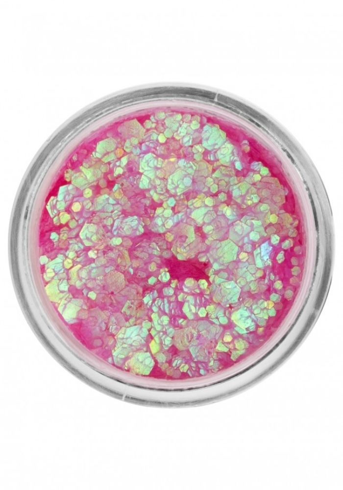 PXP Pressed Chunky Glitter Cream Flamingo pink Chameleon 10ml - Festivales