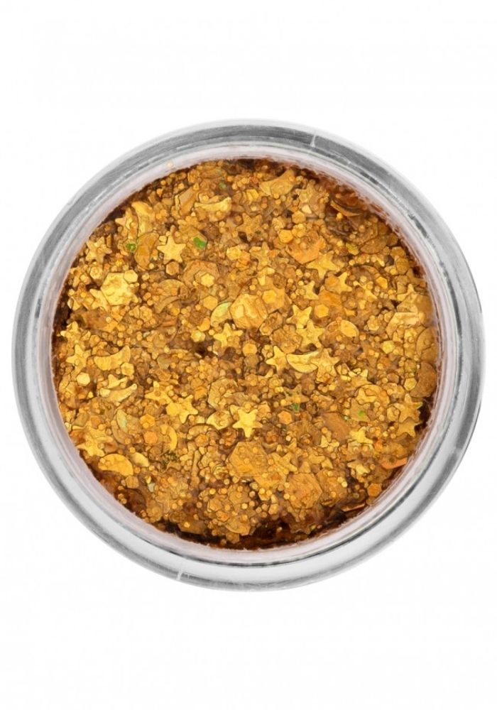 PXP Pressed Chunky Glitter Cream Gold Mellow 10ml - Festivales