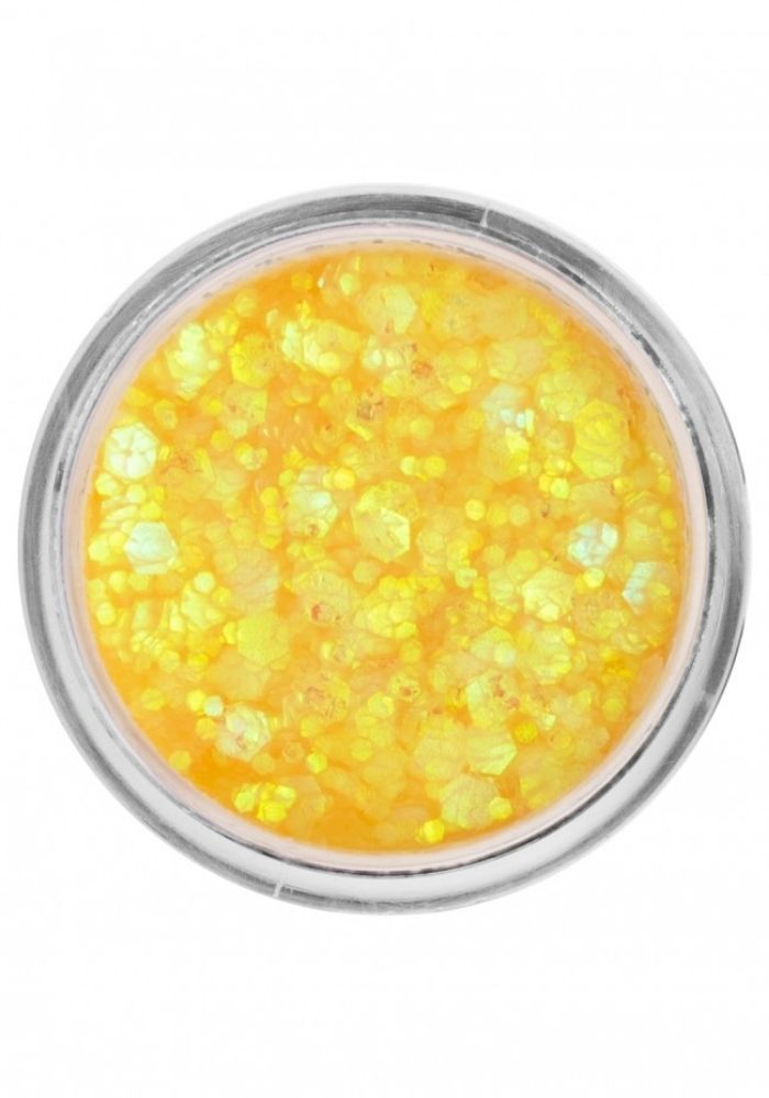 PXP Pressed Chunky Glitter Cream Honey Yellow Chameleon 10ml - Festivales