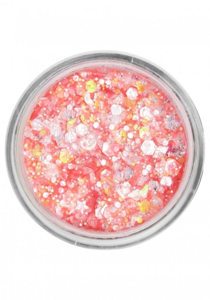 PXP Pressed Chunky Glitter Cream Neon Orange Candy 10ml - Festivales