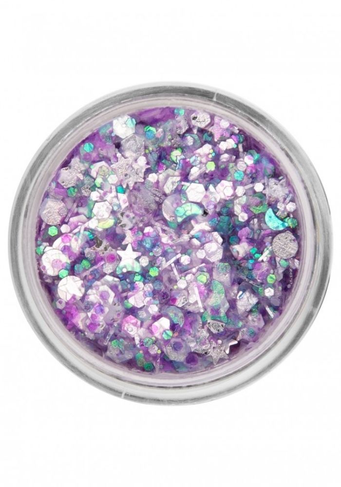 PXP Pressed Chunky Glitter Cream Purple Candy 10ml - Festivales