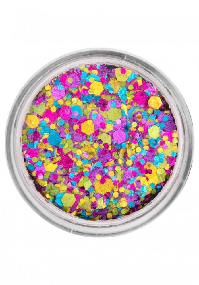 PXP Pressed Chunky Glitter Cream Spring Break 10ml - Festivales