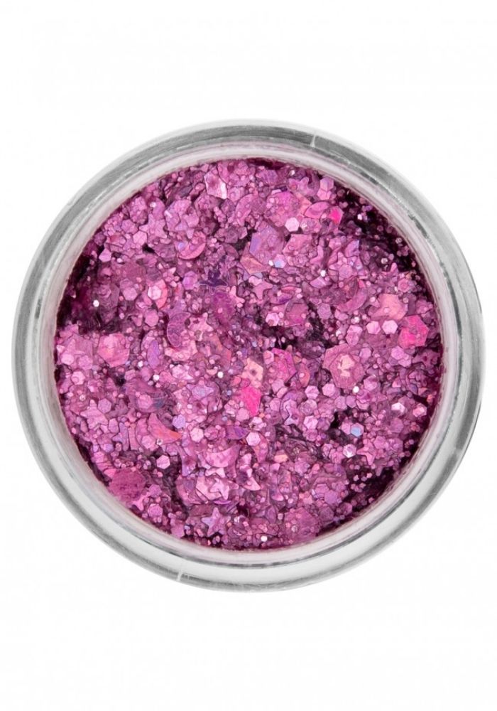 PXP Pressed Chunky Glitter Cream Sweet Pink 10ml - Festivales