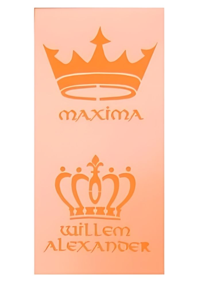 PXP Professional Colours Sjabloon Willem en Maxima 5 x 10 cm - Festivales