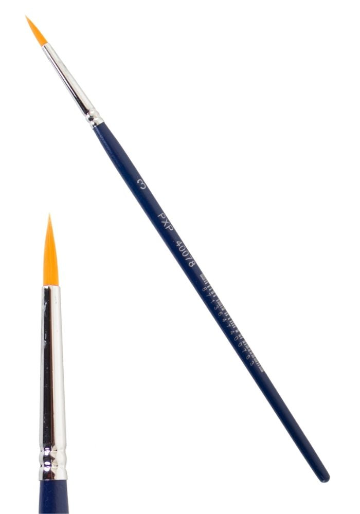 PXP Professional Colours Penseel Spits Nr. 3 Mt. Ø 2 mm - Festivales