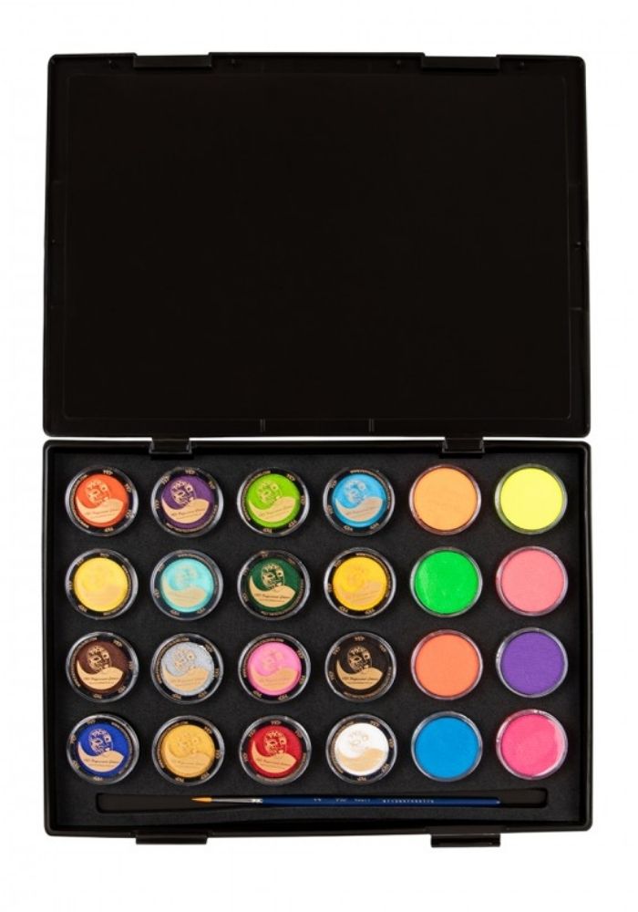 PXP Schmink Case Starterset Compleet 24x10gr Face Paint - Festivales