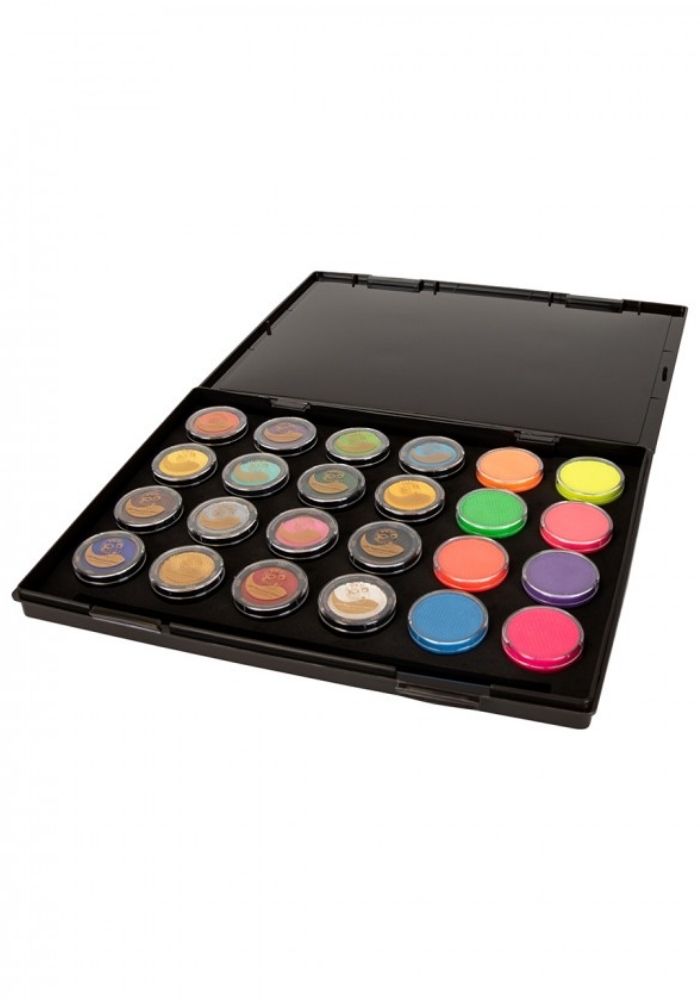 PXP Schmink Case Starterset Compleet 24x10gr Face Paint - Festivales