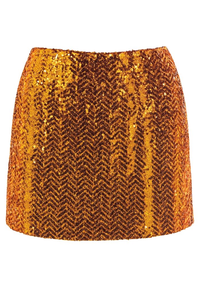 Paillettenrokje Oranje - Festivales