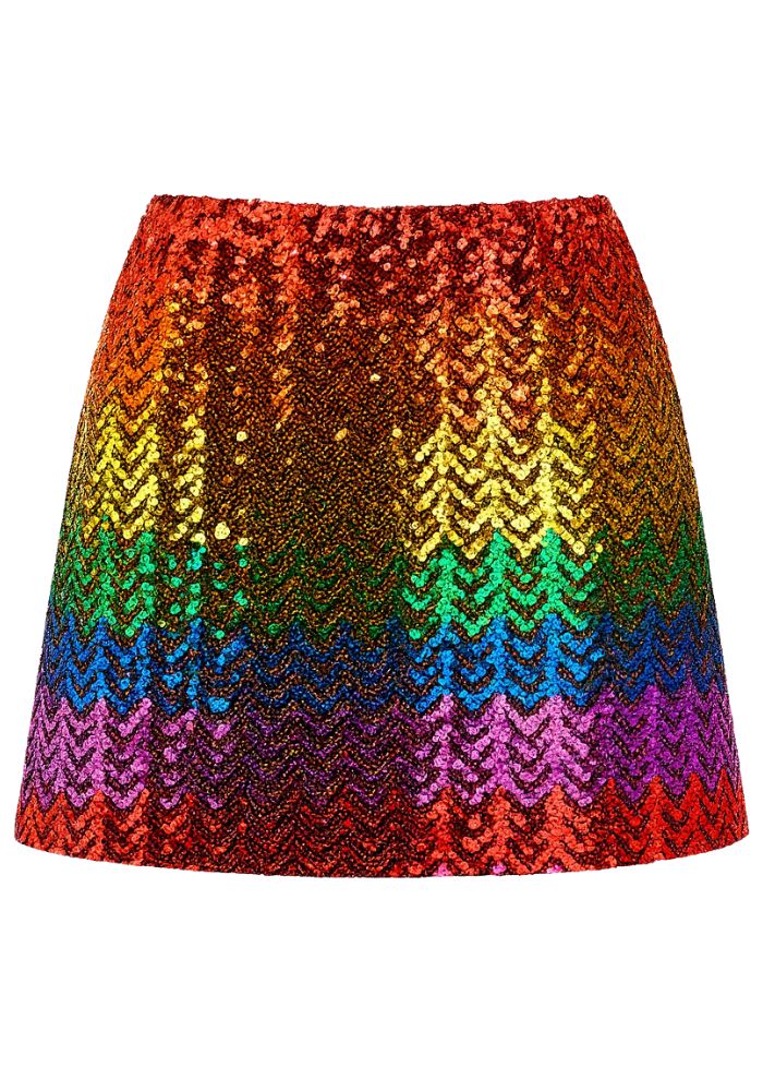 Paillettenrokje Regenboog - Festivales