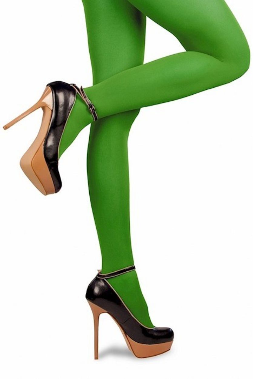 Gekleurde Panty Groen - Festivales