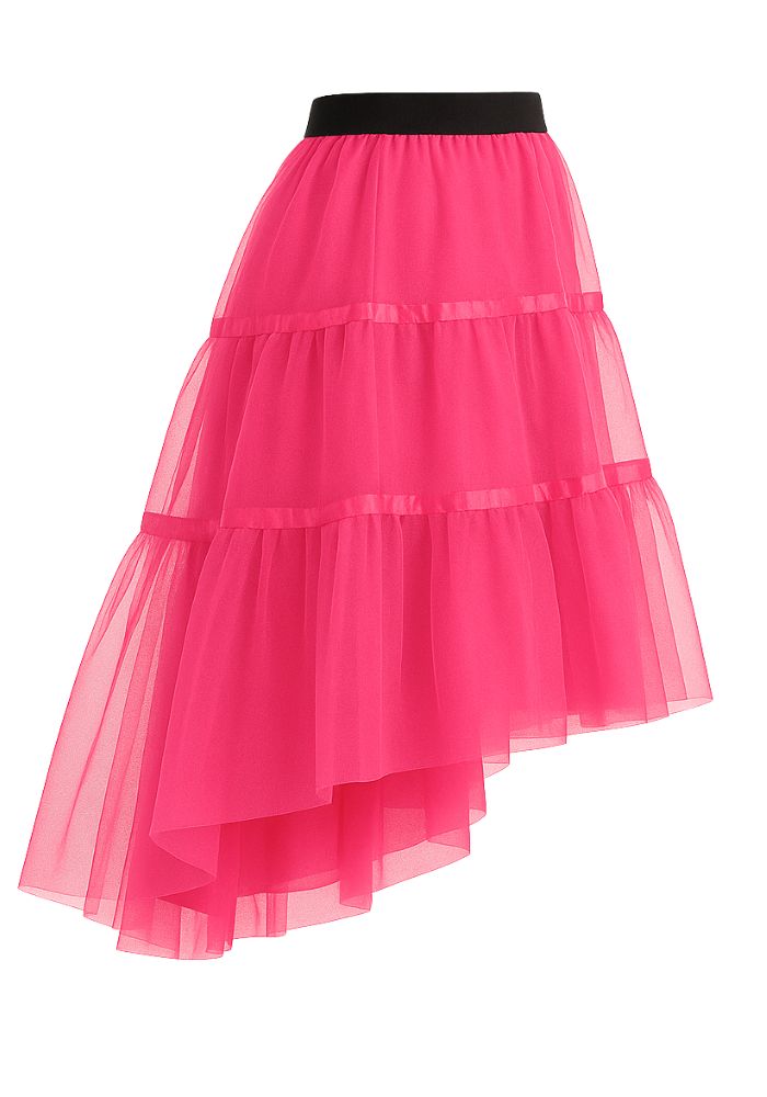 Petticoat Schuin Aflopend Roze - Festivales
