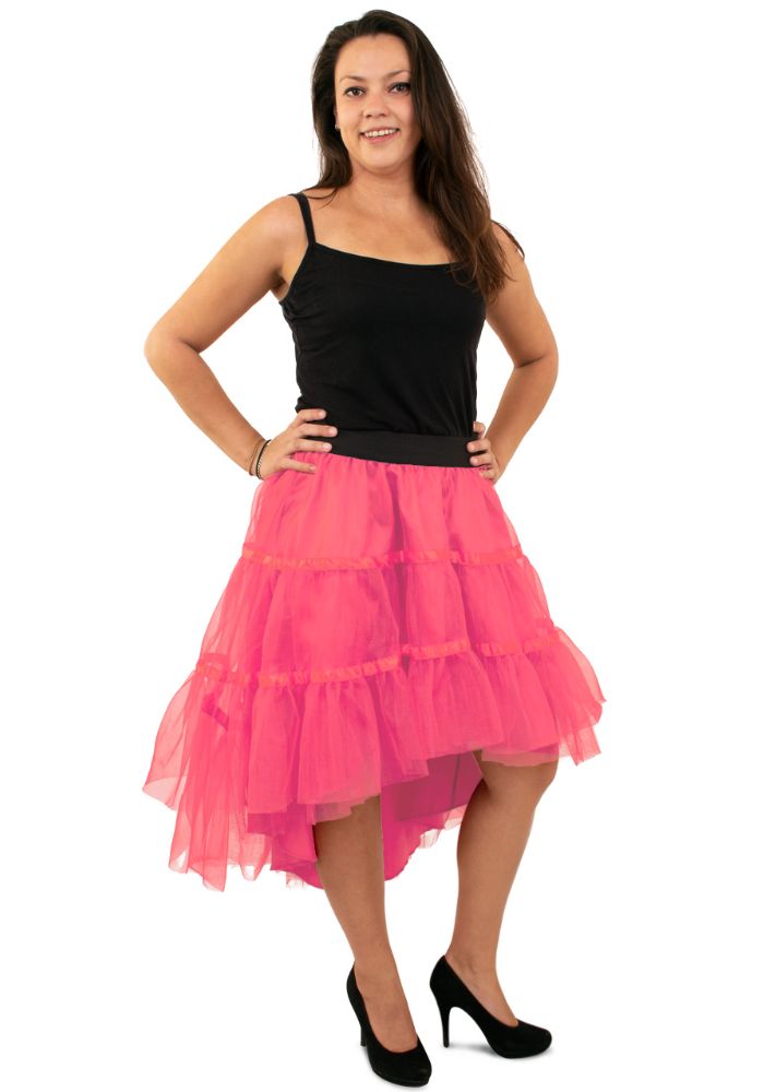 Petticoat Schuin Aflopend Roze