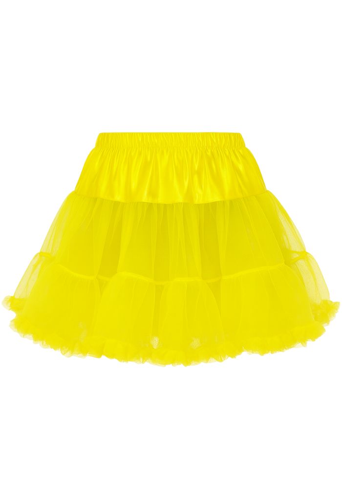 Petticoat Kort Luxe Geel - Festivales