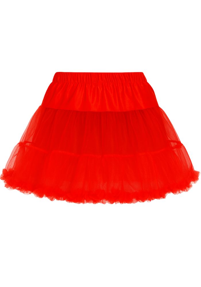 Petticoat Kort Luxe Rood - Festivales