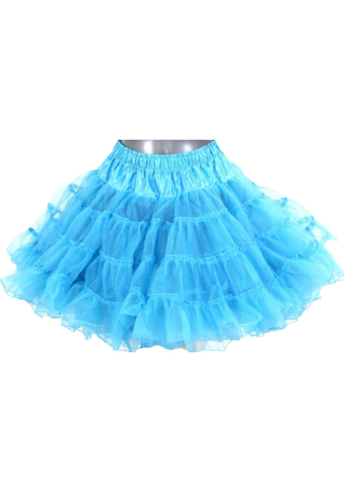 Petticoat Lang Turquoise 2-Laags - Festivales