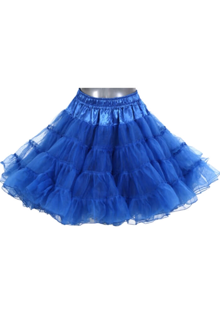 Petticoat Lang Blauw 3-Laags - Festivales