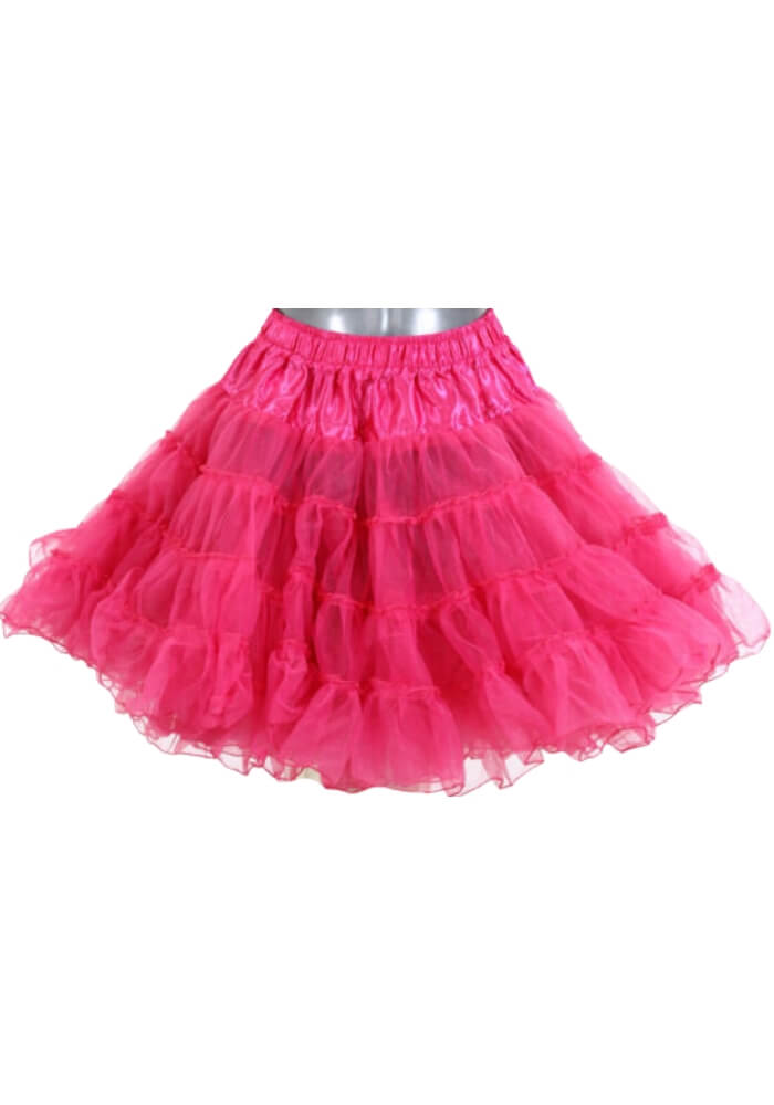 Petticoat Lang Donker Roze 2-Laags - Festivales