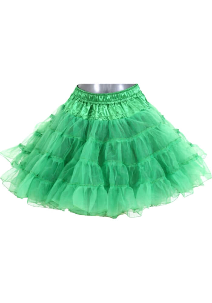 Petticoat Lang Groen 3-Laags - Festivales