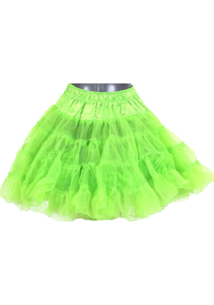 Petticoat Lang Licht Groen 3-Laags - Festivales