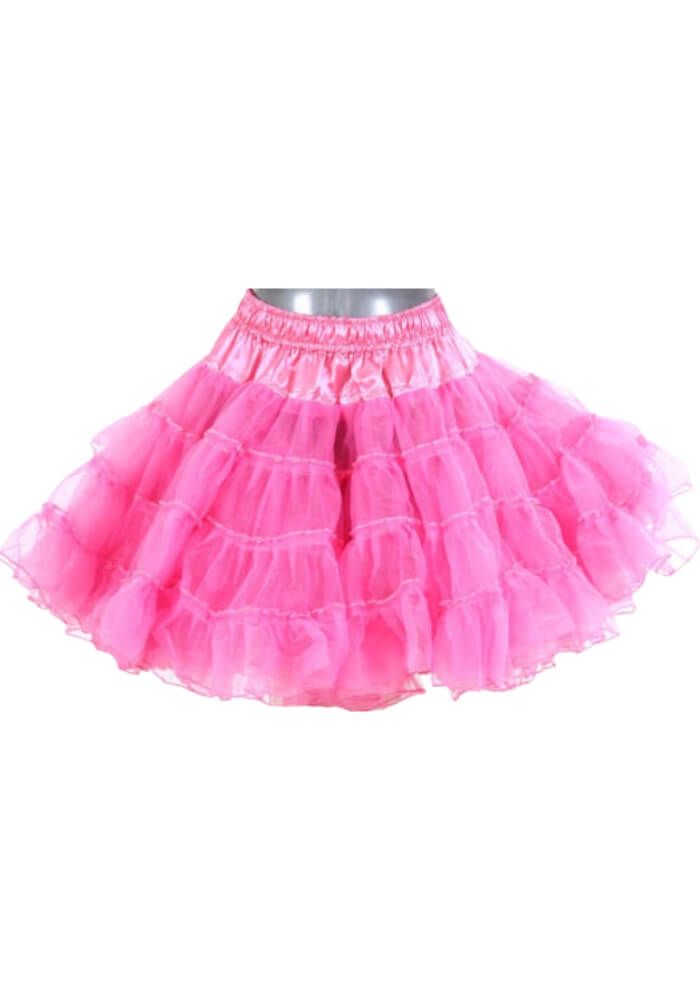 Petticoat Lang Roze 3-Laags - Festivales