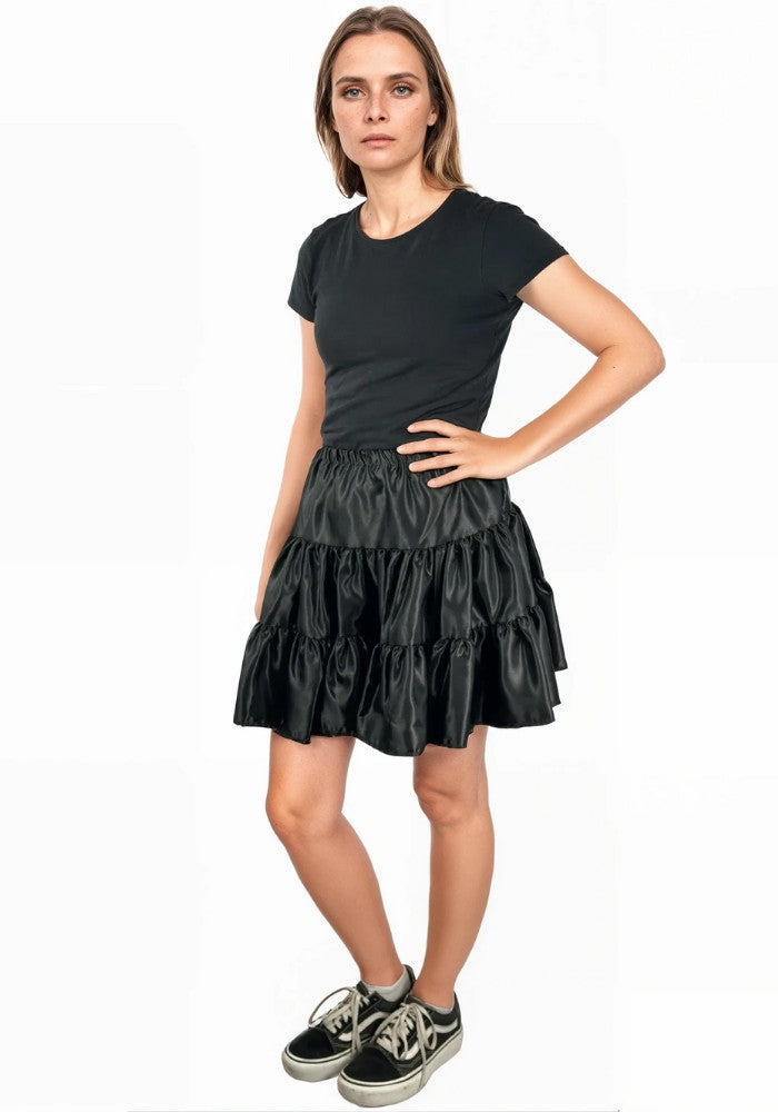 Petticoat Frilled Zwart - Festivales