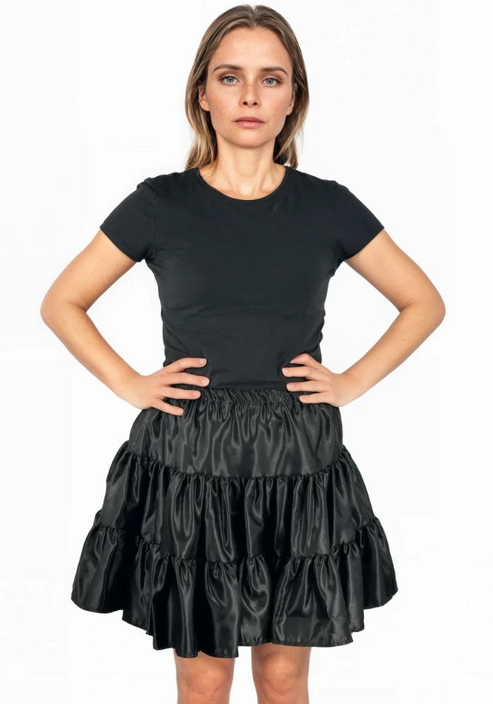 Petticoat Frilled Zwart - Festivales