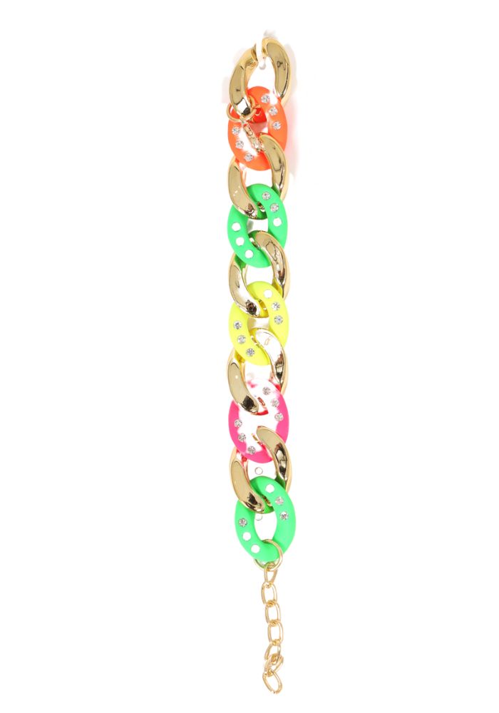 Armband Schakels Neon Kleuren - Festivales