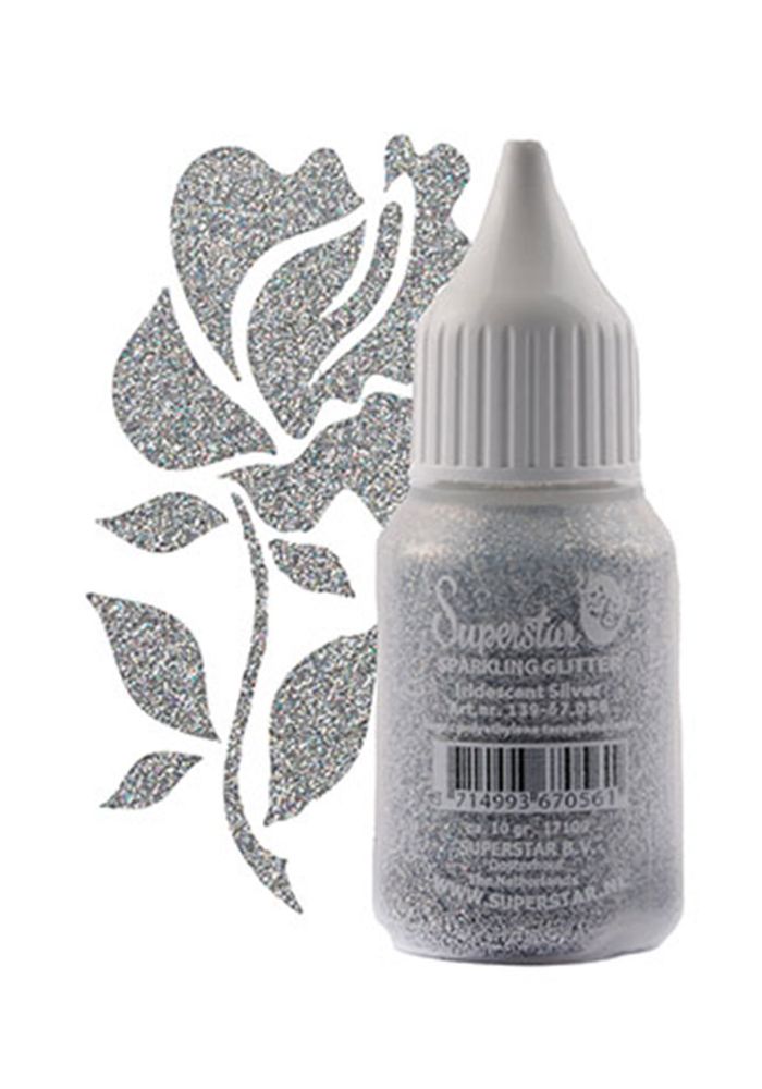 Superstar Sparkling Glitter Silver - Festivales