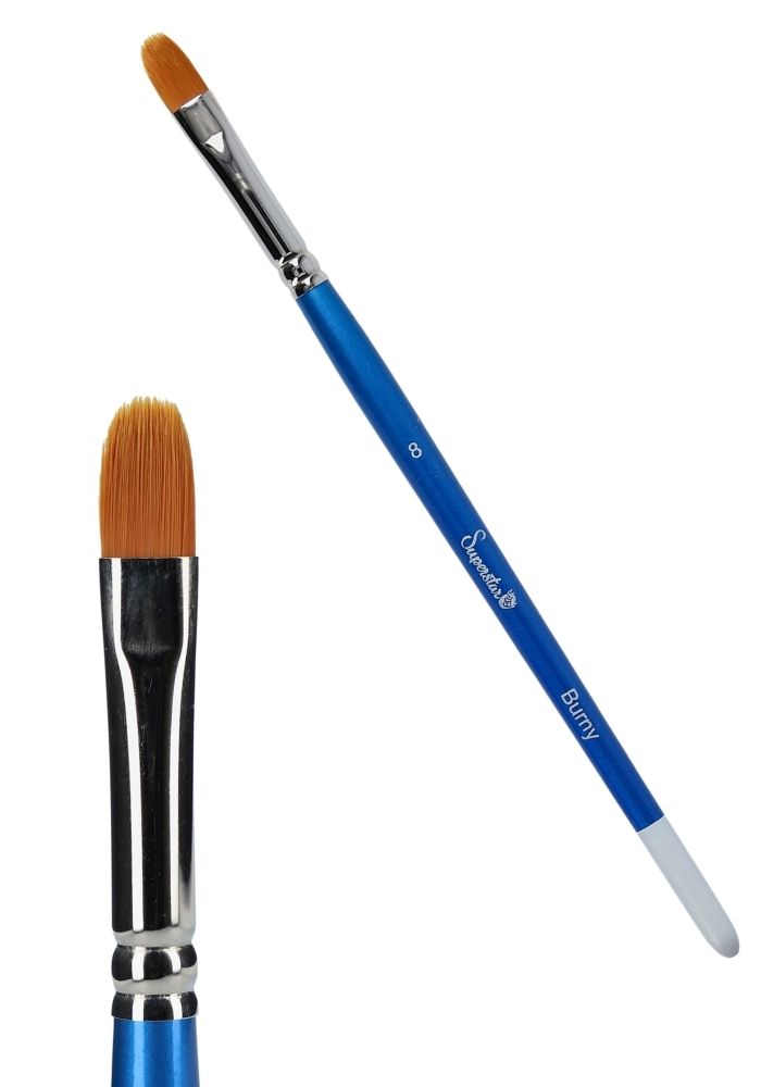 Synthetic Filbert Brush Burny Superstar #8 - Festivales