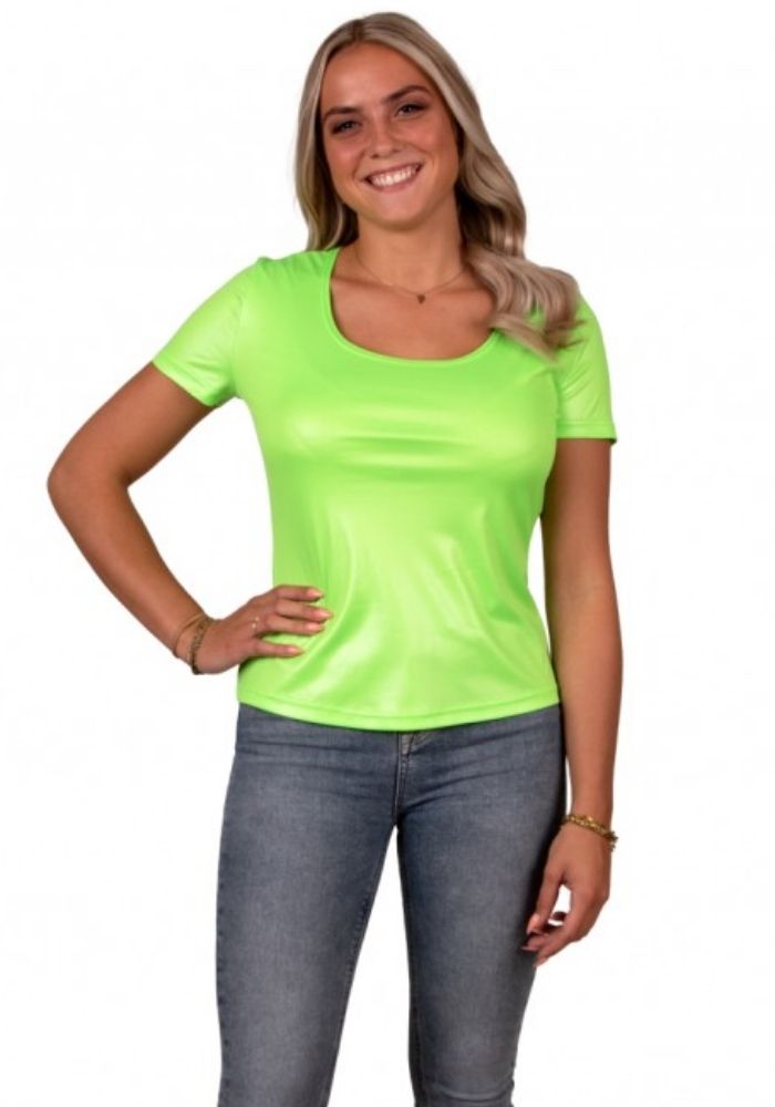 T-shirt Dames Neon Groen - Festivales