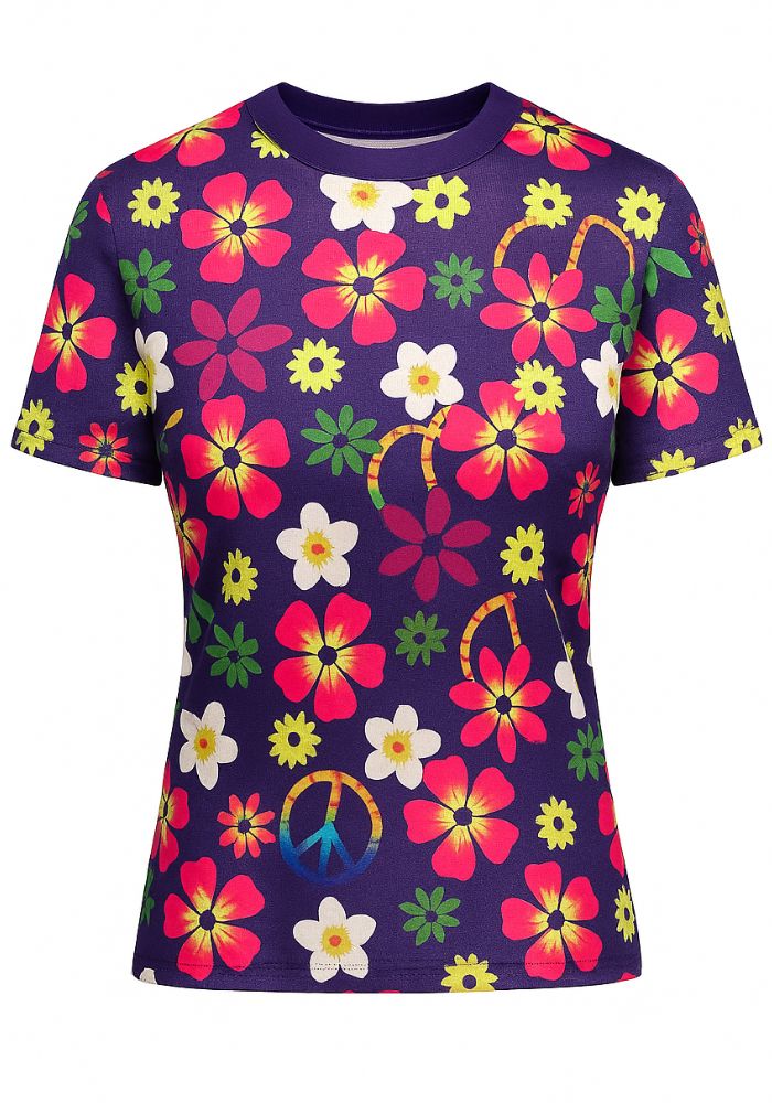 T-shirt Flower Power - Festivales