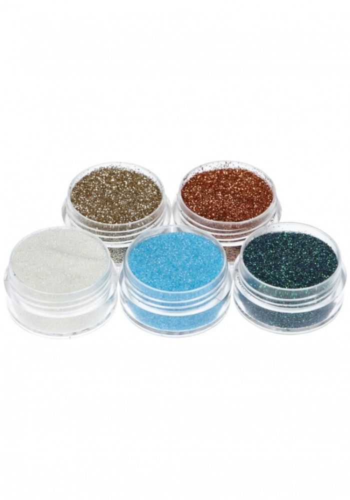 Winter Glitter Set for Glitter Tattoo 5 x 5ml (98841) - Festivales