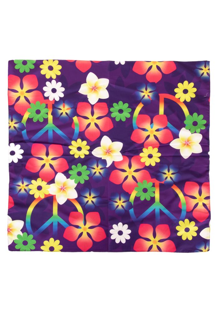 Zakdoek Flower Power Print - Festivales