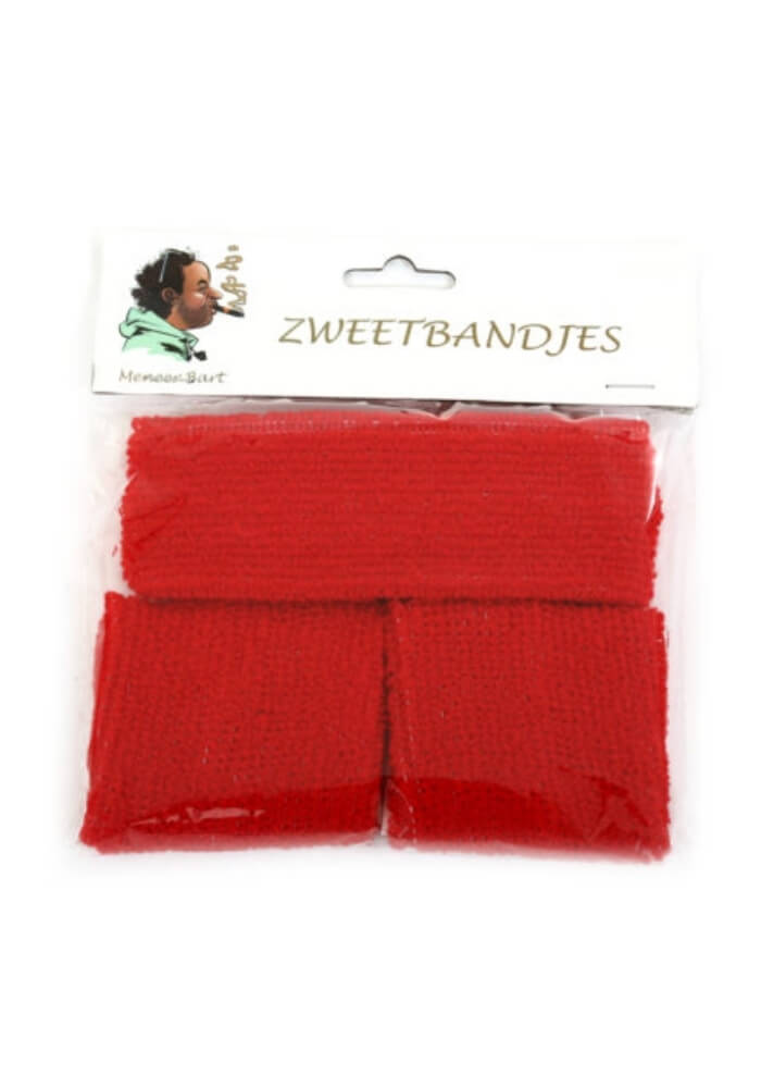 Zweetbandjes Set Rood - Festivales