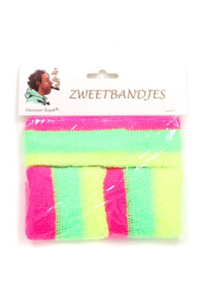 Zweetbandjes Set Neon Kleuren - Festivales